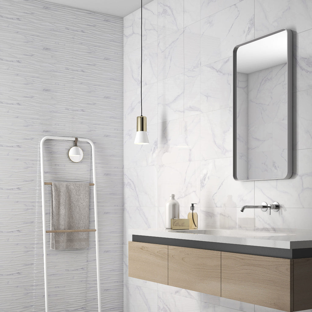 Venato Rlv. Blanco – 33.3 × 55 cm – Raumansicht