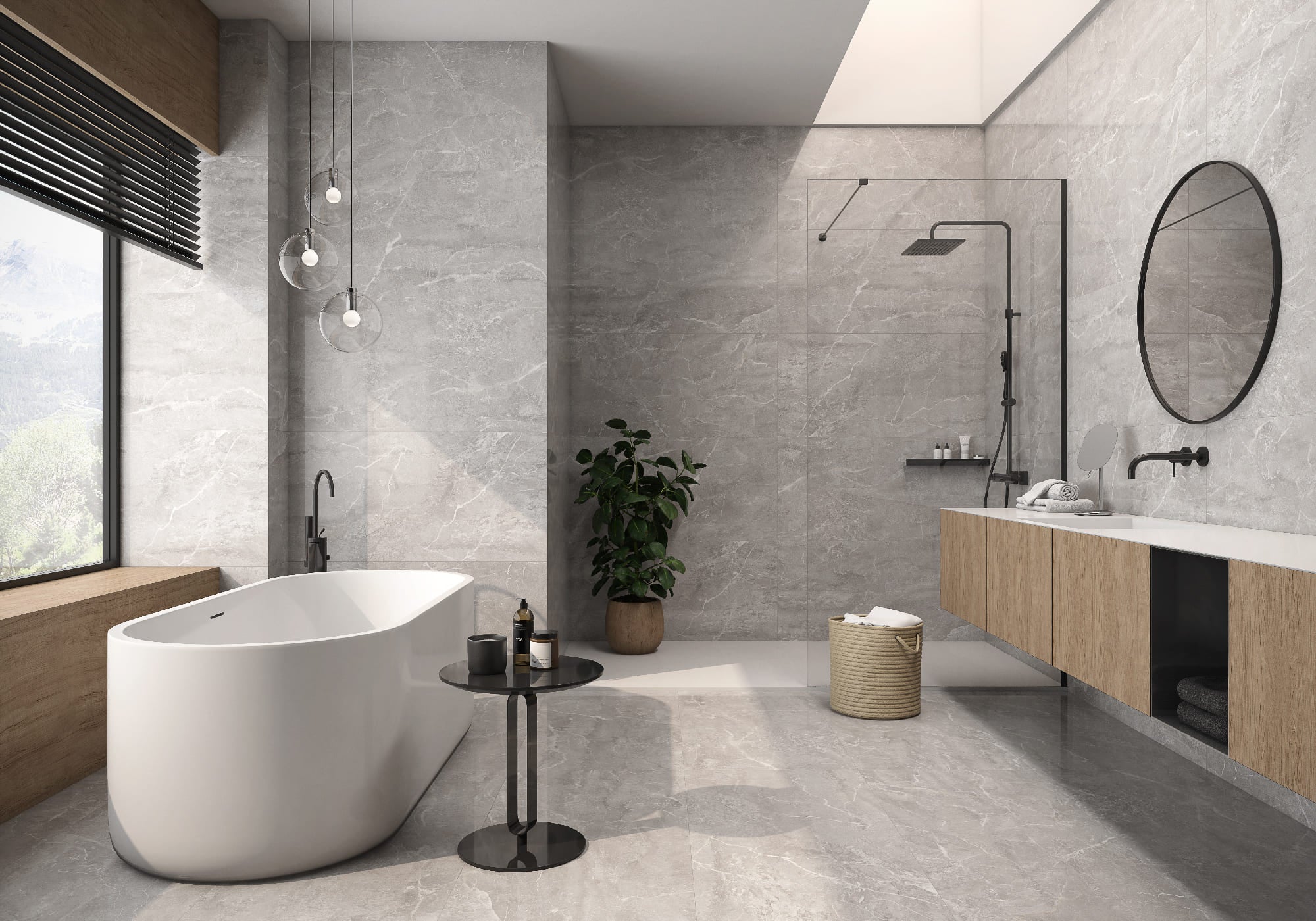 Yap Gris – 60 × 120 cm – Raumansicht