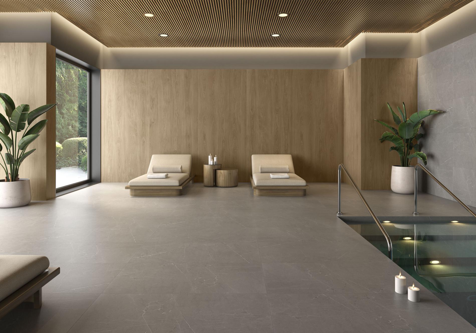 Sense Gris poliert – 120 × 120 cm